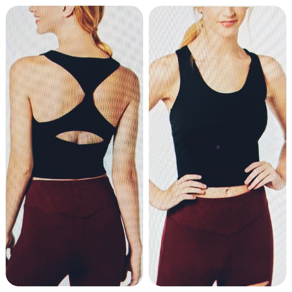 Material Girl long line crop top